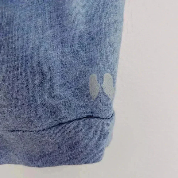 Victoria's Secret VS Blue Terrycloth Relaxed Fit Tee Open Back Loungewear Size L - Picture 3 of 6